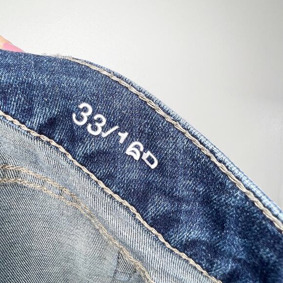 A.N.A. A New Approach Petite Cropped Skinny Denim Jean Medium Wash Blue Size 33 - Picture 7 of 9